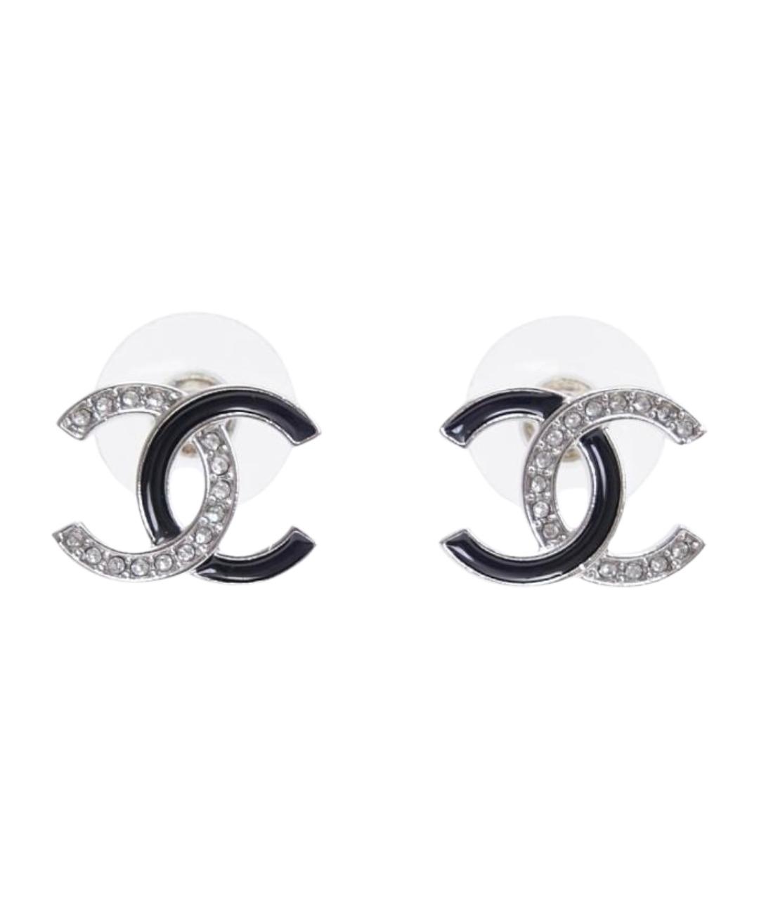 CHANEL Серебряные металлические серьги, фото 1