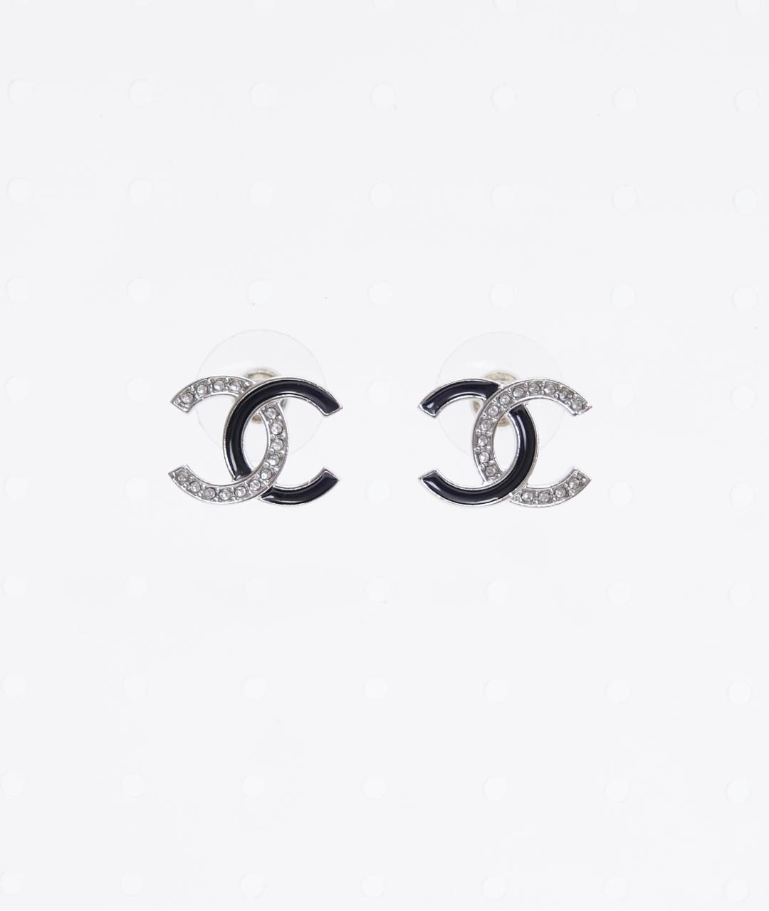 CHANEL Серебряные металлические серьги, фото 3