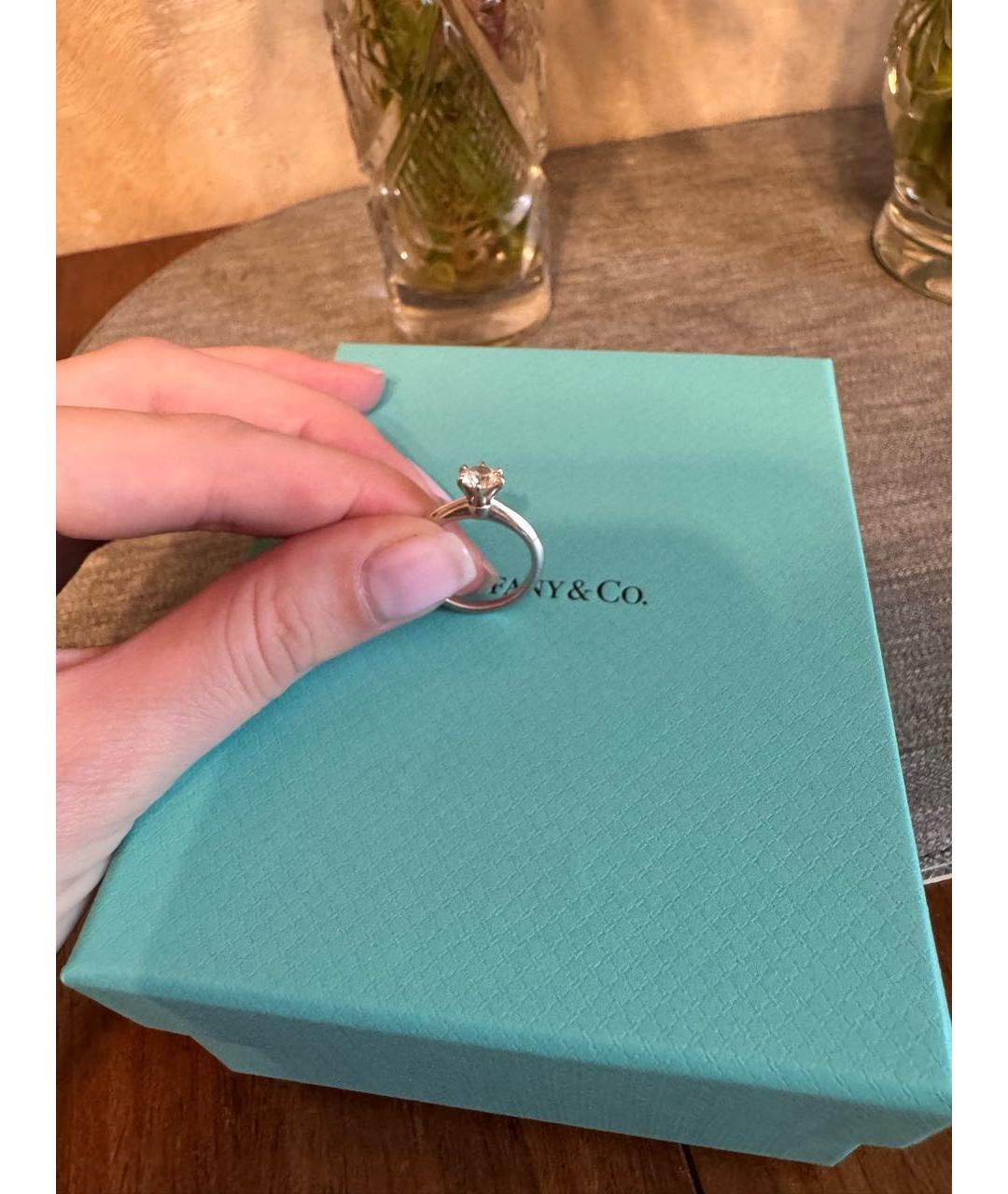 TIFFANY&CO Серебряное платиновое кольцо, фото 2