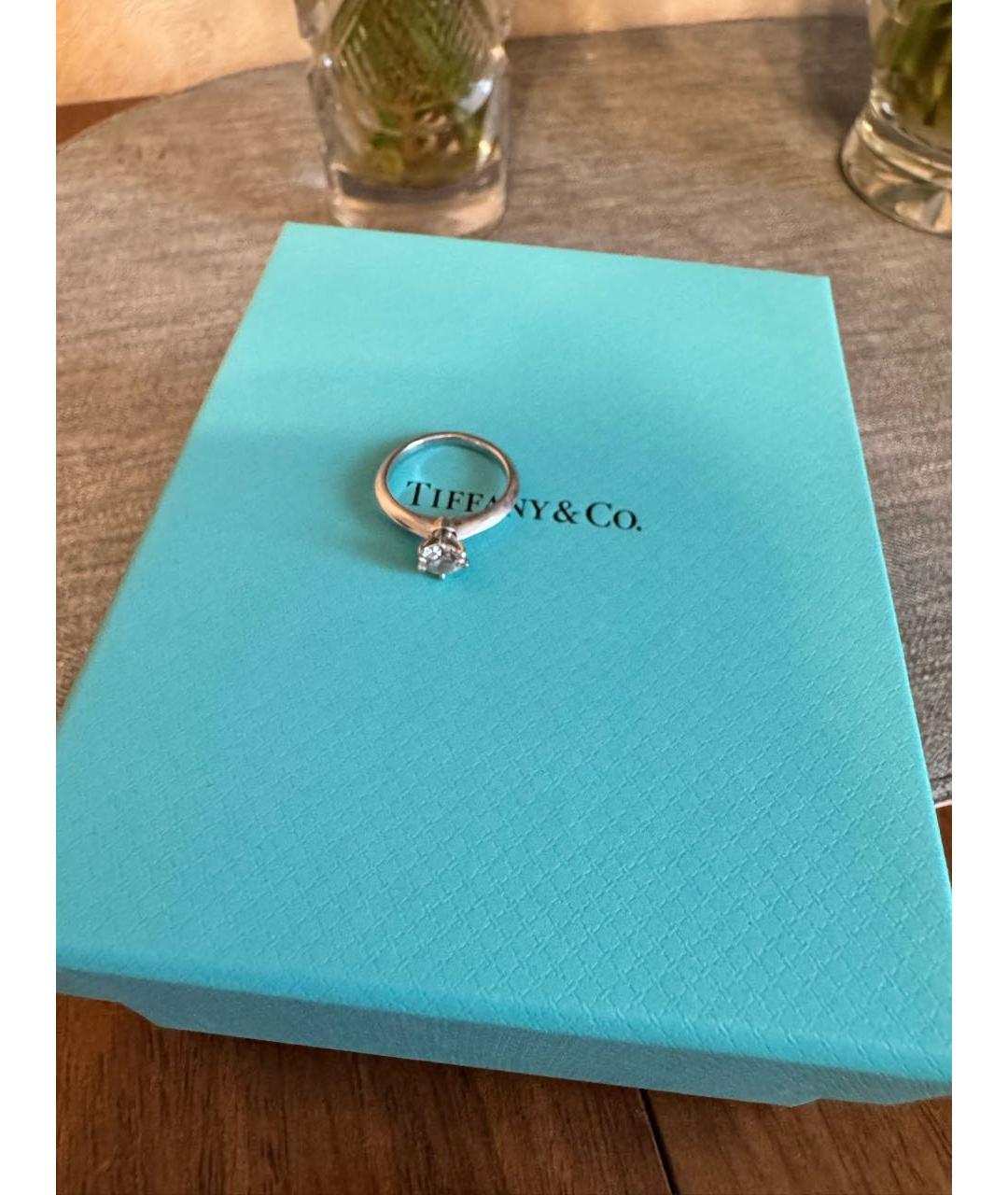 TIFFANY&CO Серебряное платиновое кольцо, фото 4