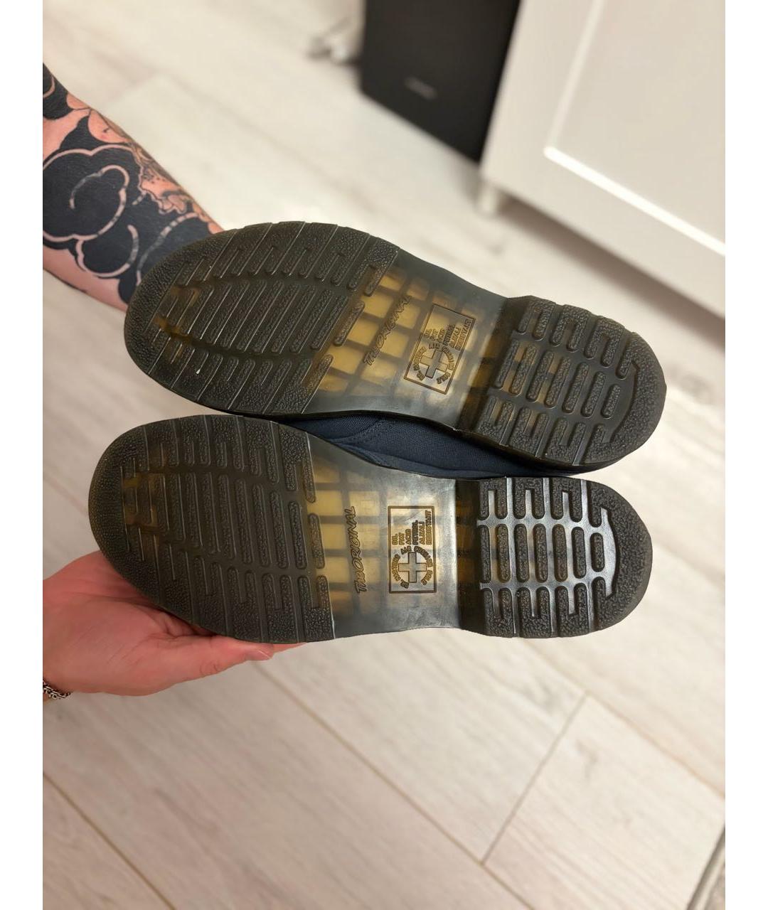 DR. MARTENS Синие текстильные туфли, фото 5