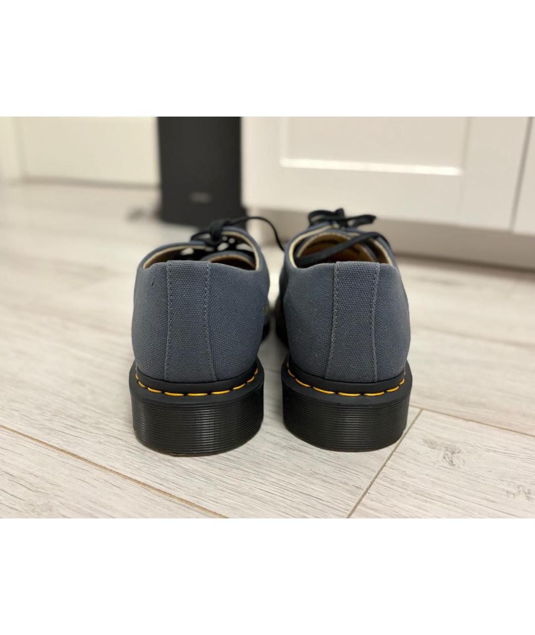 DR. MARTENS Синие текстильные туфли, фото 4