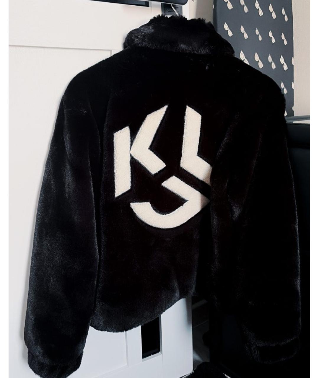 KARL LAGERFELD Черная шуба, фото 8