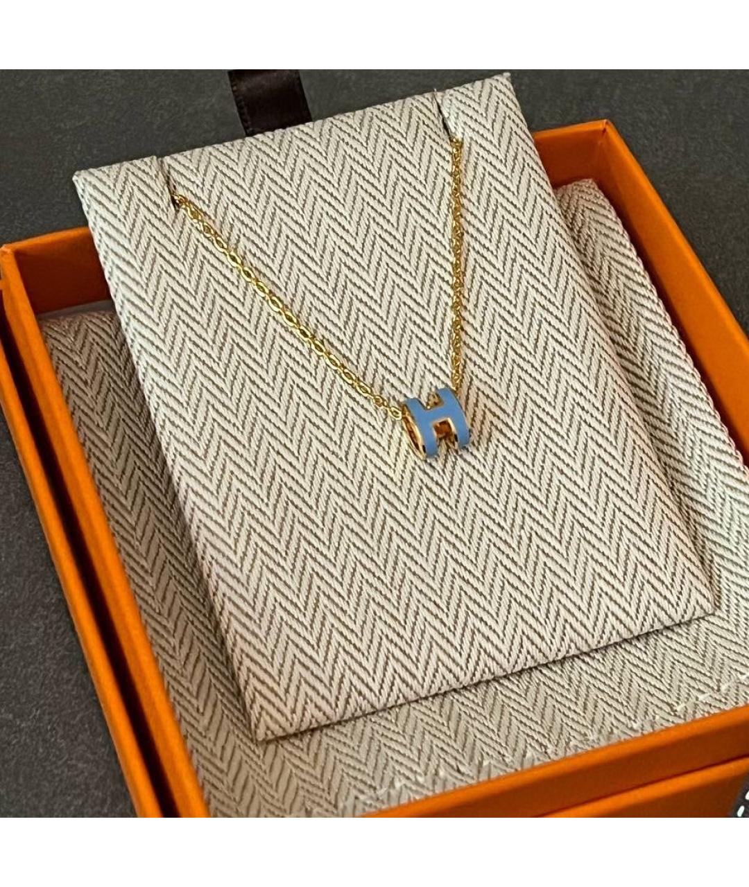 HERMES Голубая подвеска, фото 2