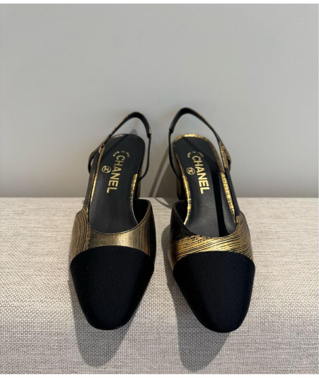 CHANEL Черные кожаные туфли, фото 2
