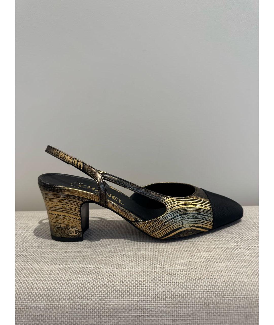 CHANEL Черные кожаные туфли, фото 7