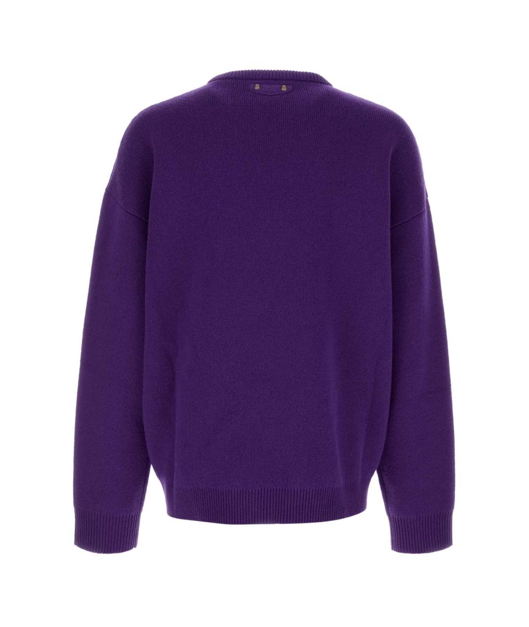 BALENCIAGA Фиолетовый шерстяной джемпер / свитер, фото 2
