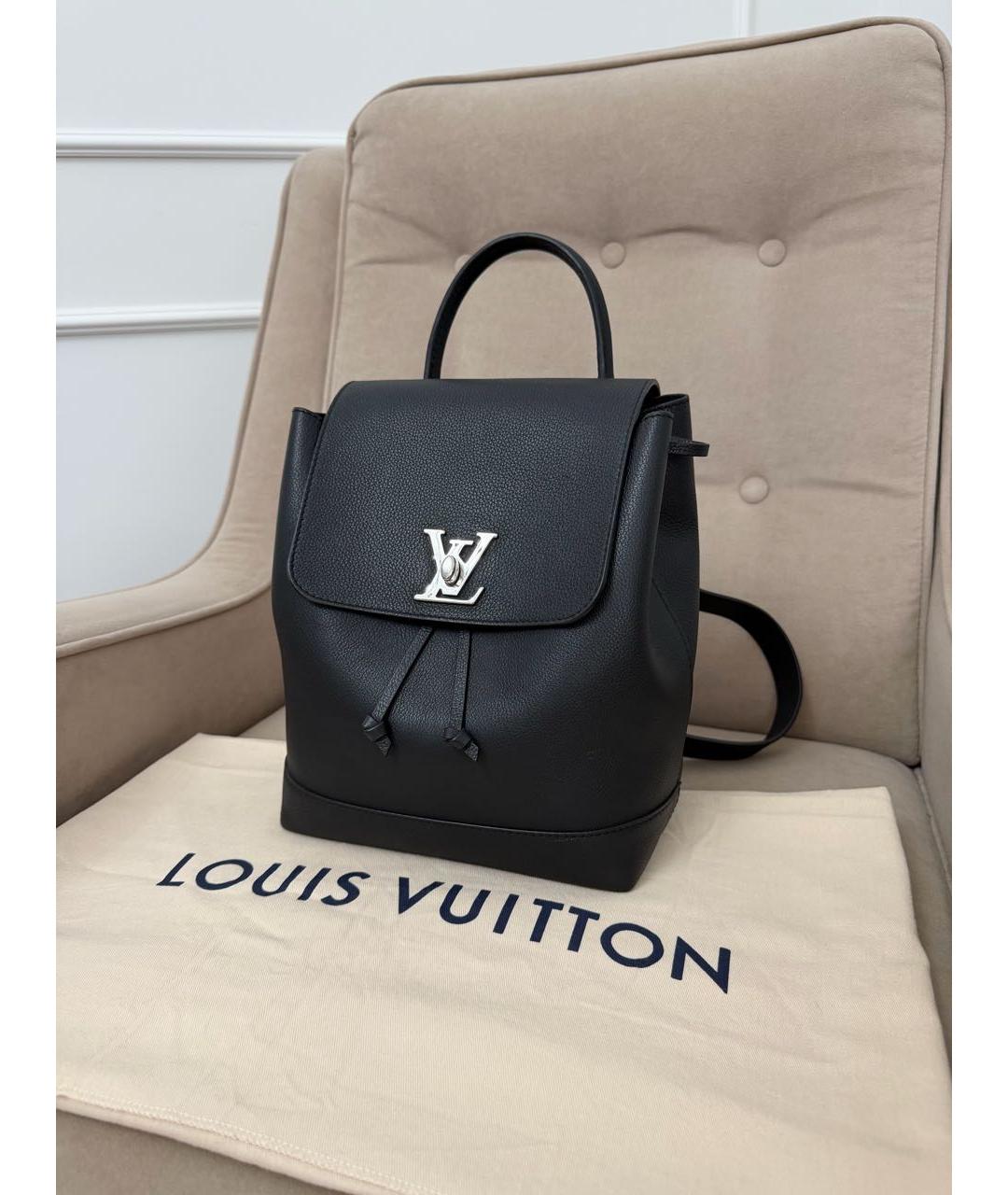 LOUIS VUITTON Черный кожаный рюкзак, фото 2