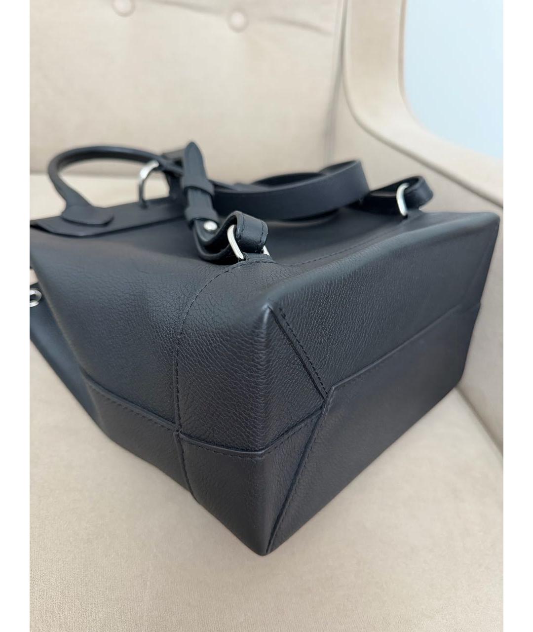 LOUIS VUITTON Черный кожаный рюкзак, фото 6