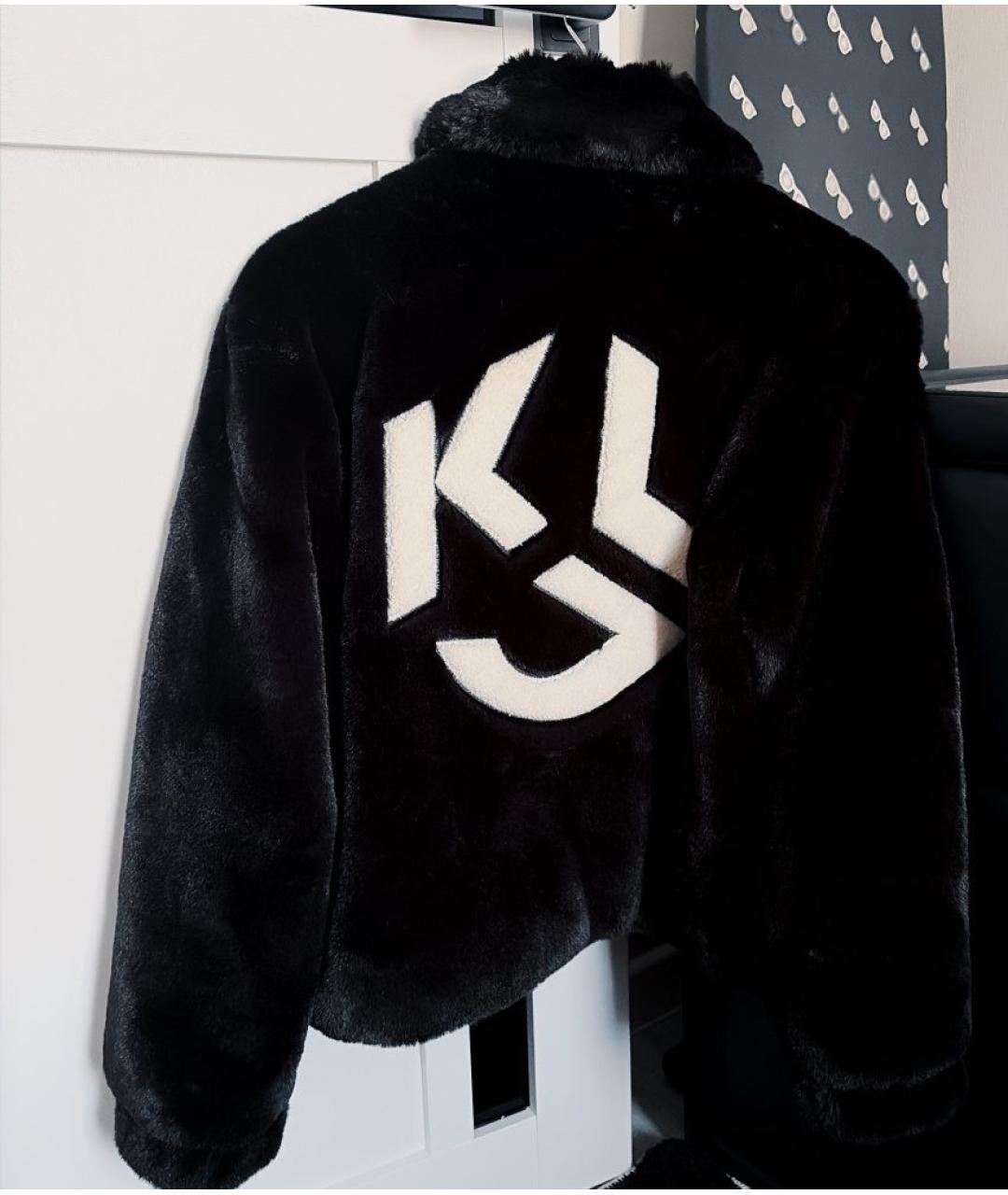 KARL LAGERFELD Черная шуба, фото 9