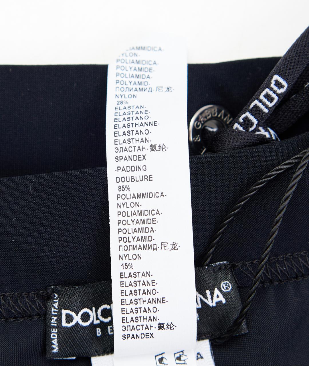 DOLCE&GABBANA Черные полиамидовые плавки, фото 4