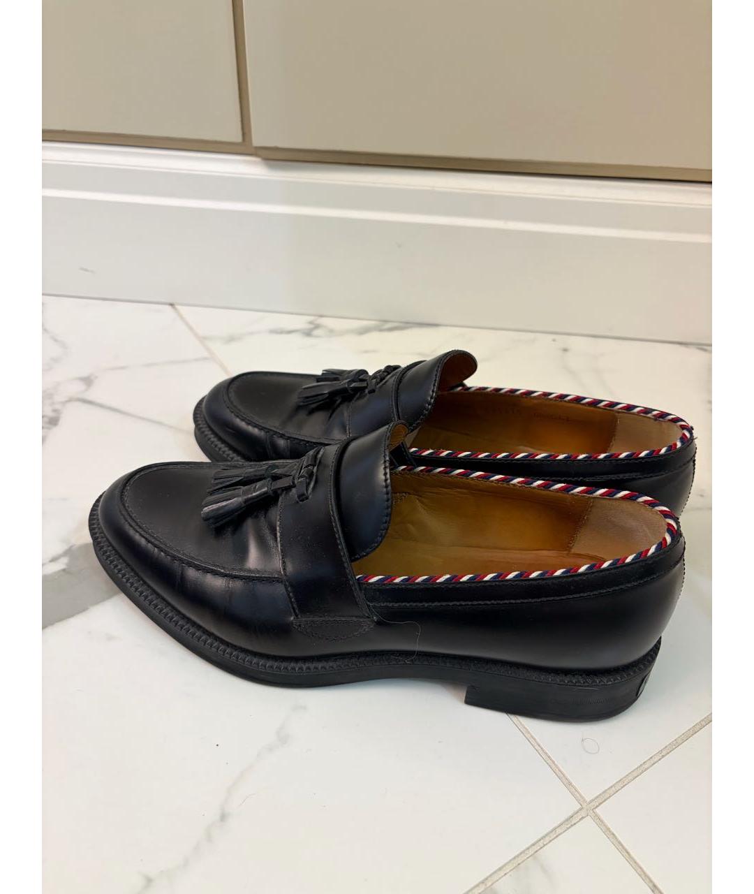 GUCCI Черные кожаные лоферы, фото 9