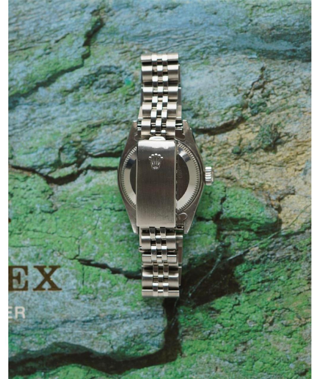 ROLEX Темно-синие металлические часы, фото 3