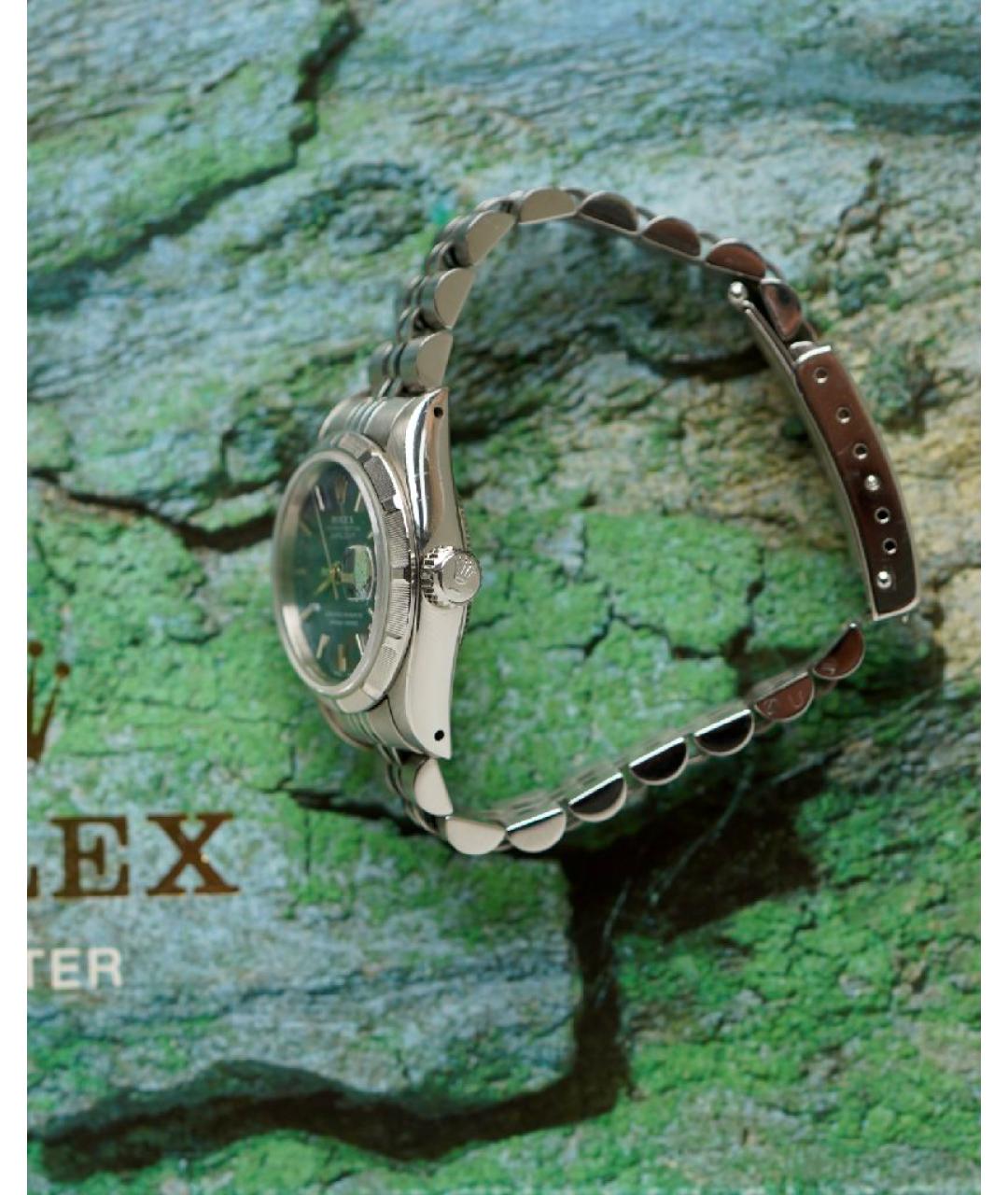 ROLEX Темно-синие металлические часы, фото 5