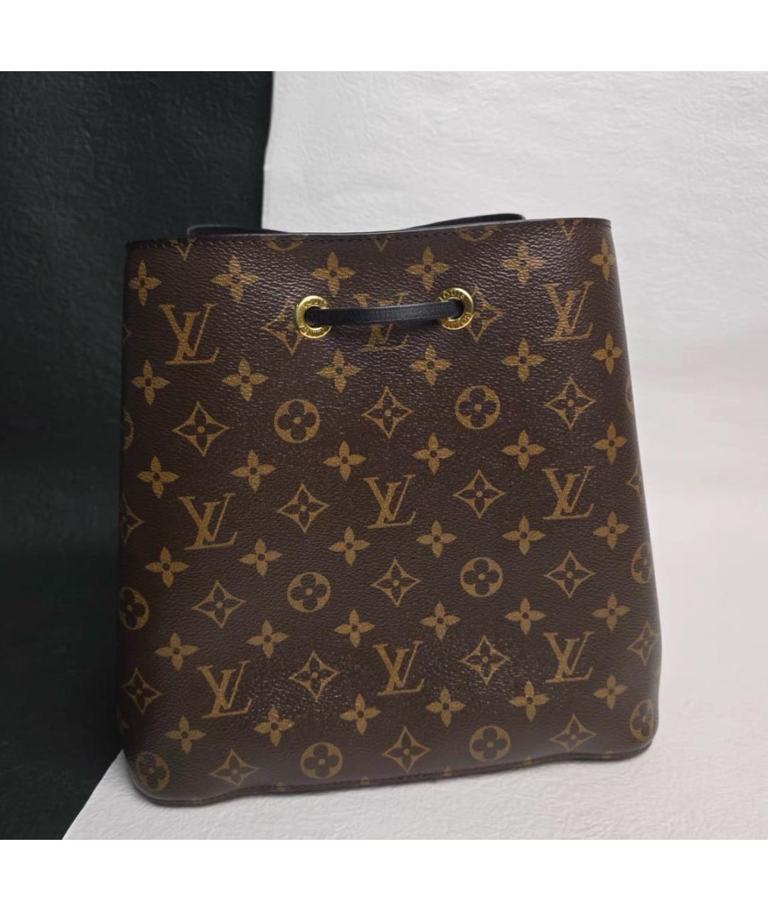 LOUIS VUITTON Коричневая сумка через плечо из канвы, фото 4