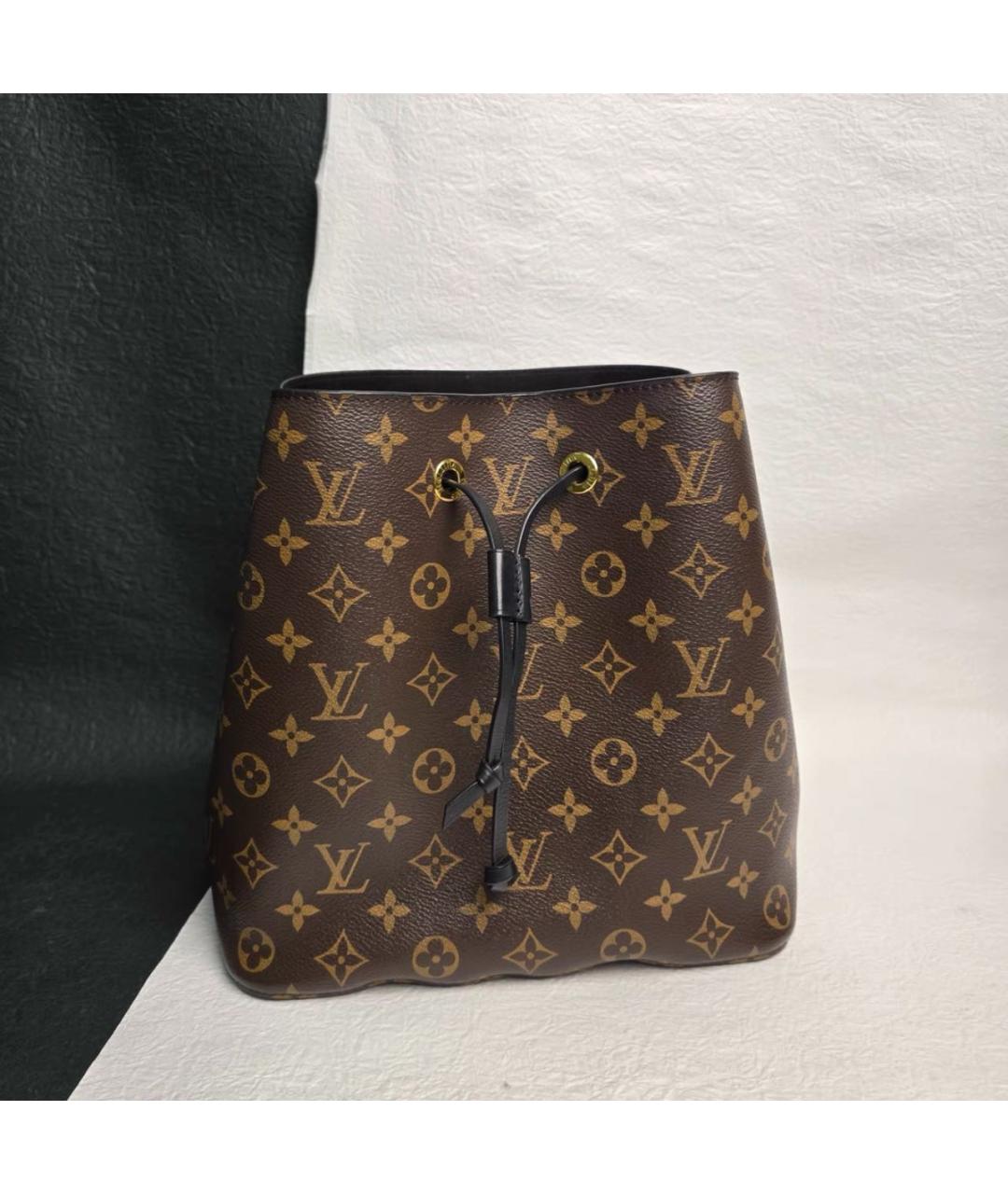 LOUIS VUITTON Коричневая сумка через плечо из канвы, фото 2