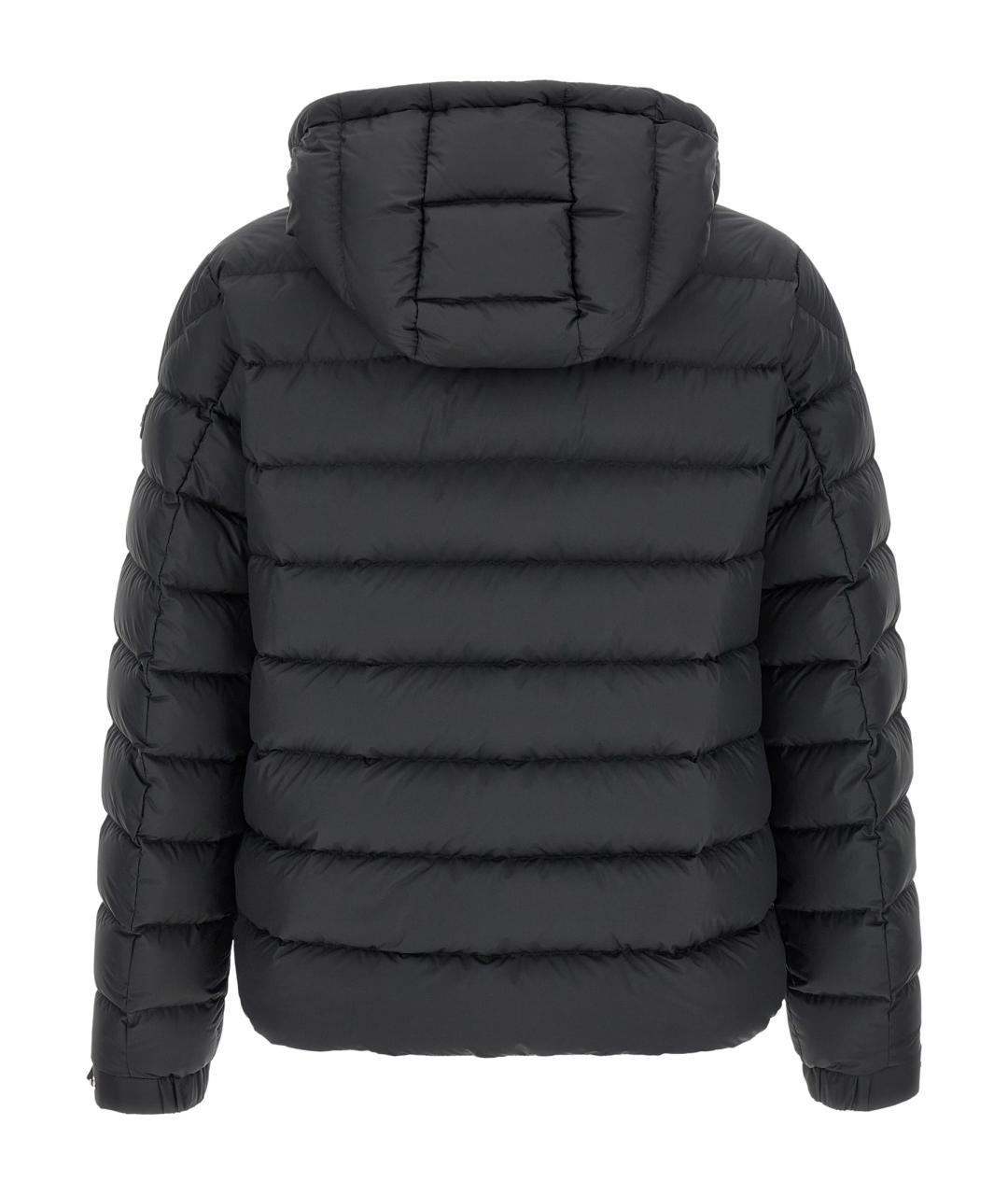 MONCLER Черный полиэстеровый пуховик, фото 3