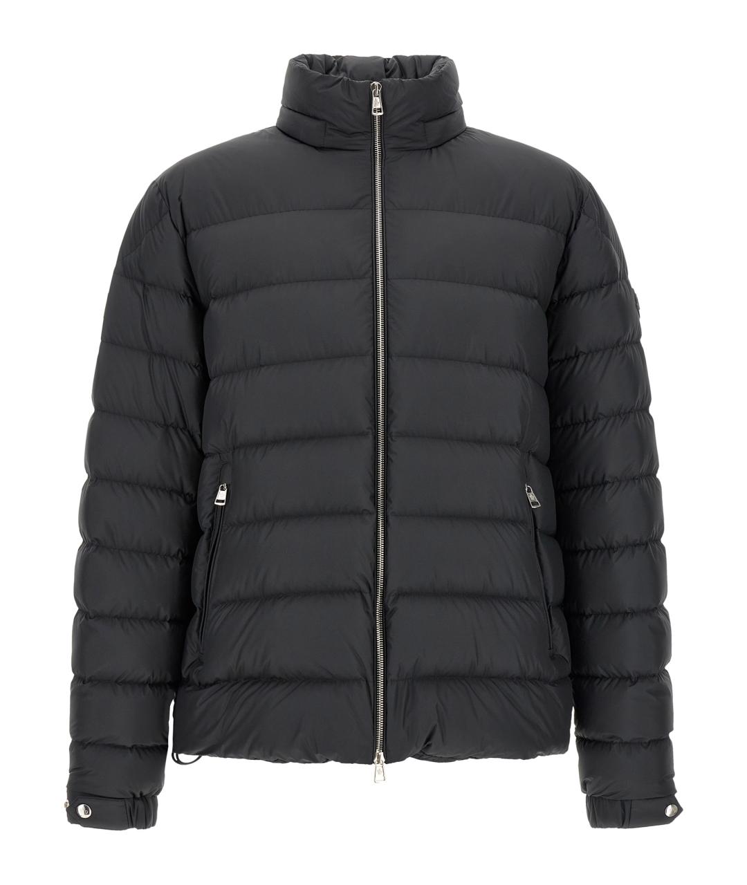 MONCLER Черный полиэстеровый пуховик, фото 2