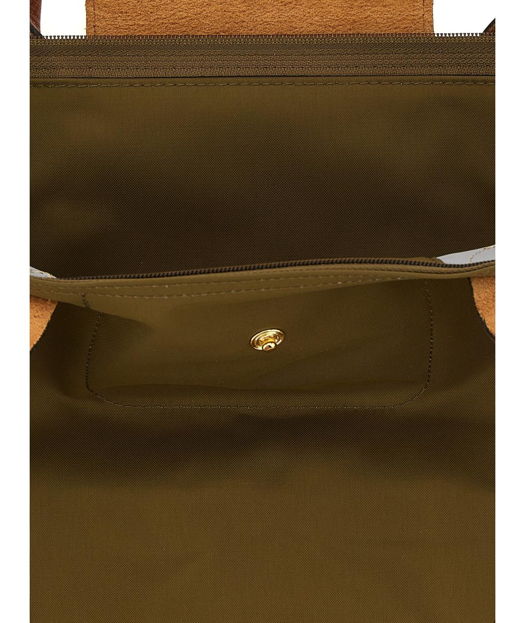 LONGCHAMP Хаки нейлоновая сумка тоут, фото 4