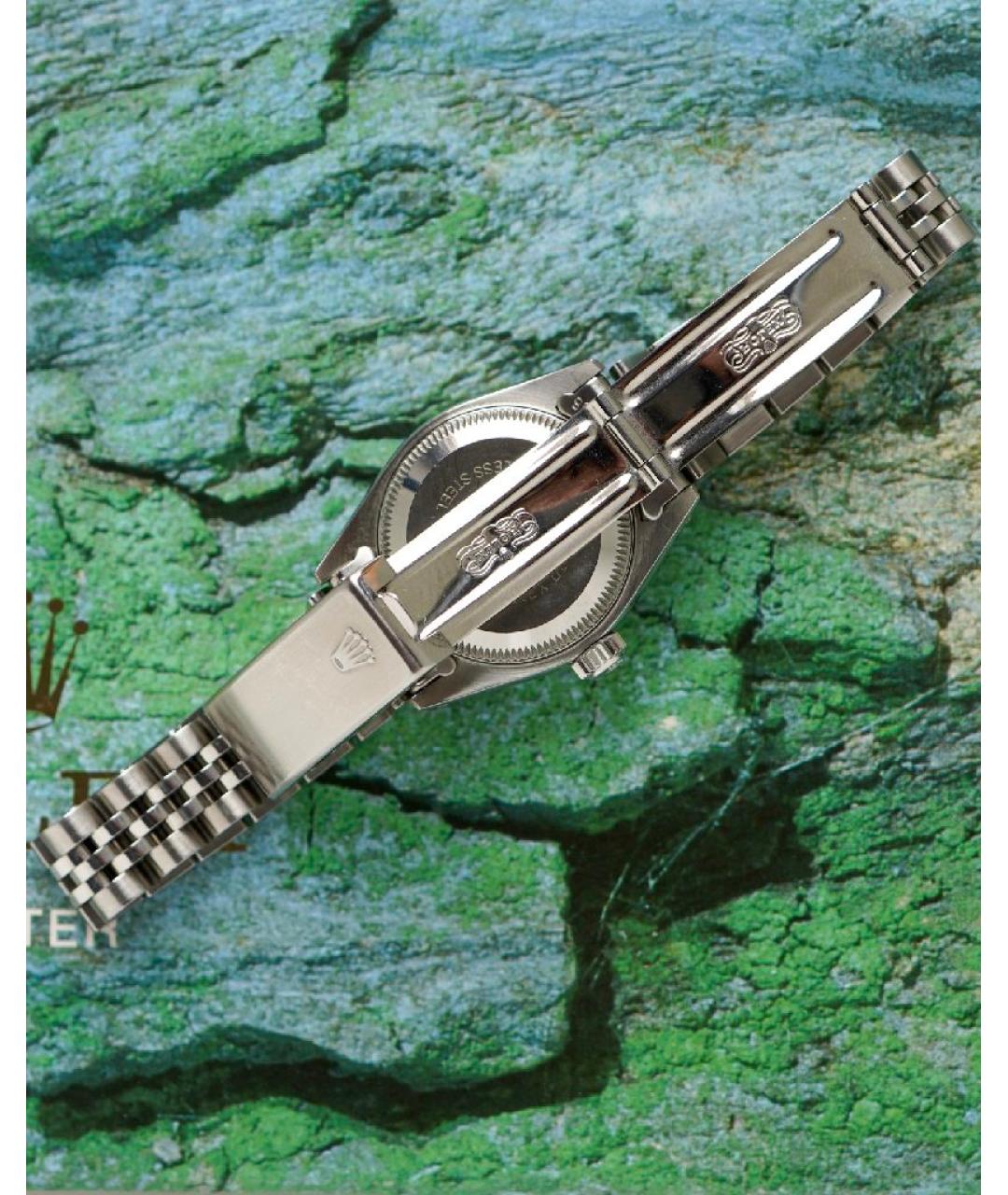 ROLEX Антрацитовые металлические часы, фото 2