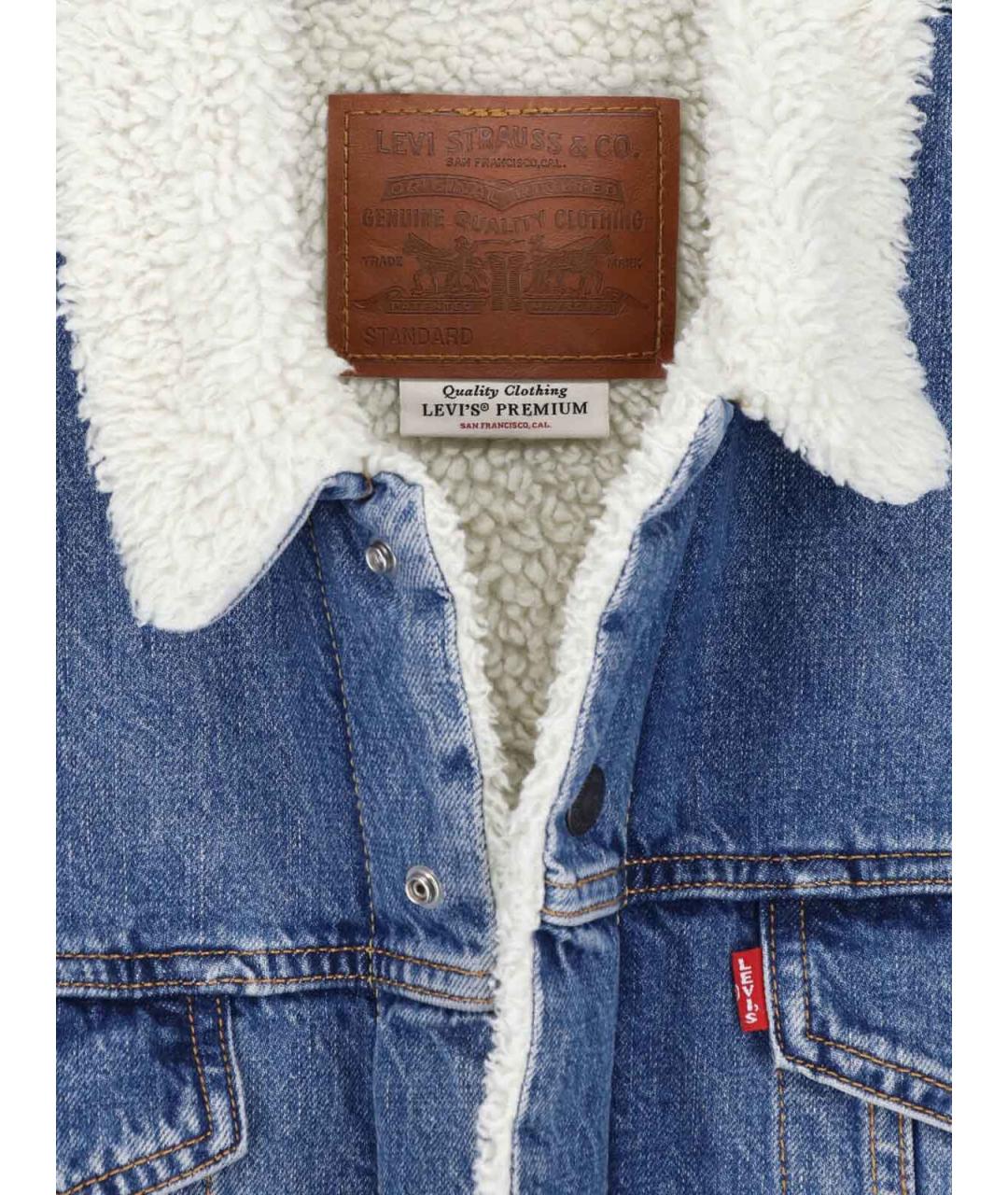 LEVI'S Синяя хлопковая куртка, фото 3