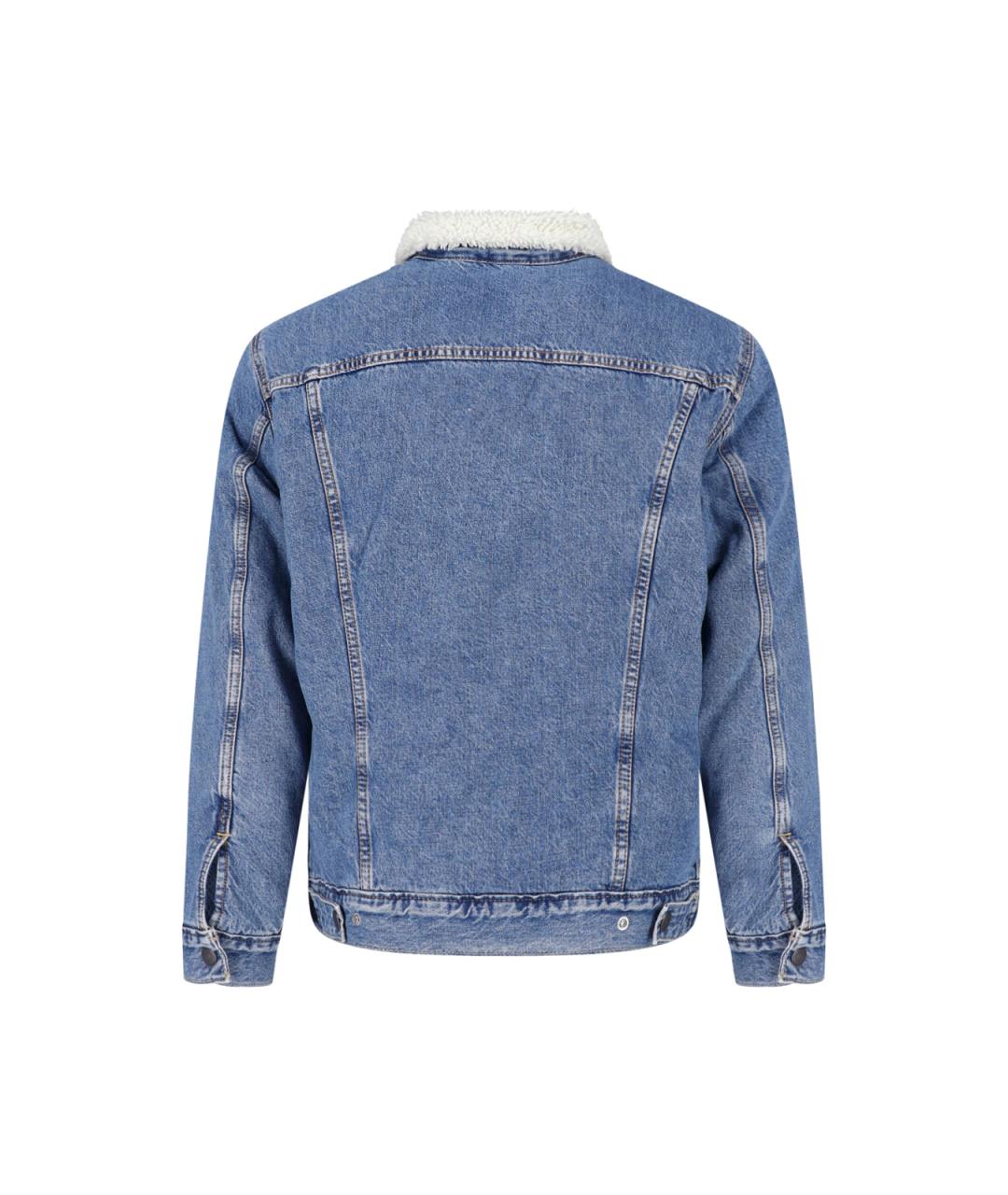 LEVI'S Синяя хлопковая куртка, фото 2