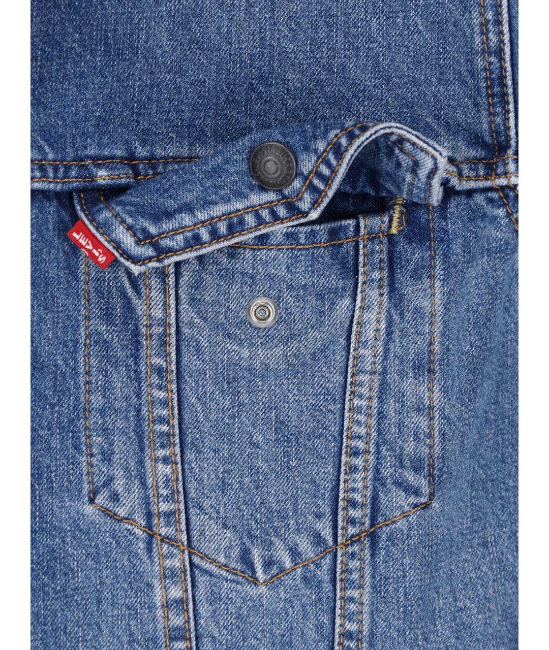LEVI'S Синяя хлопковая куртка, фото 4