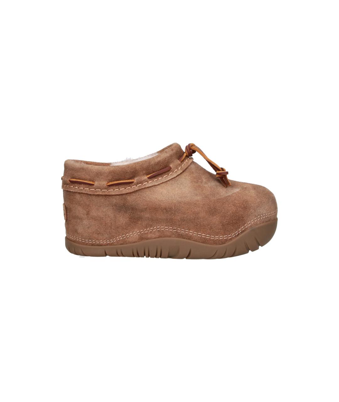 UGG Коричневые замшевые сабо, фото 6