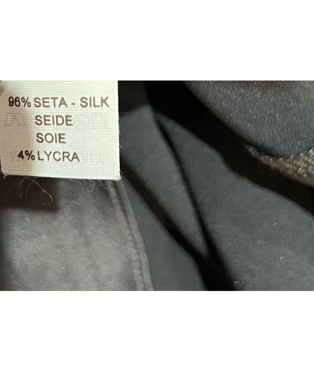 BRUNELLO CUCINELLI Серая шелковая майка, фото 6