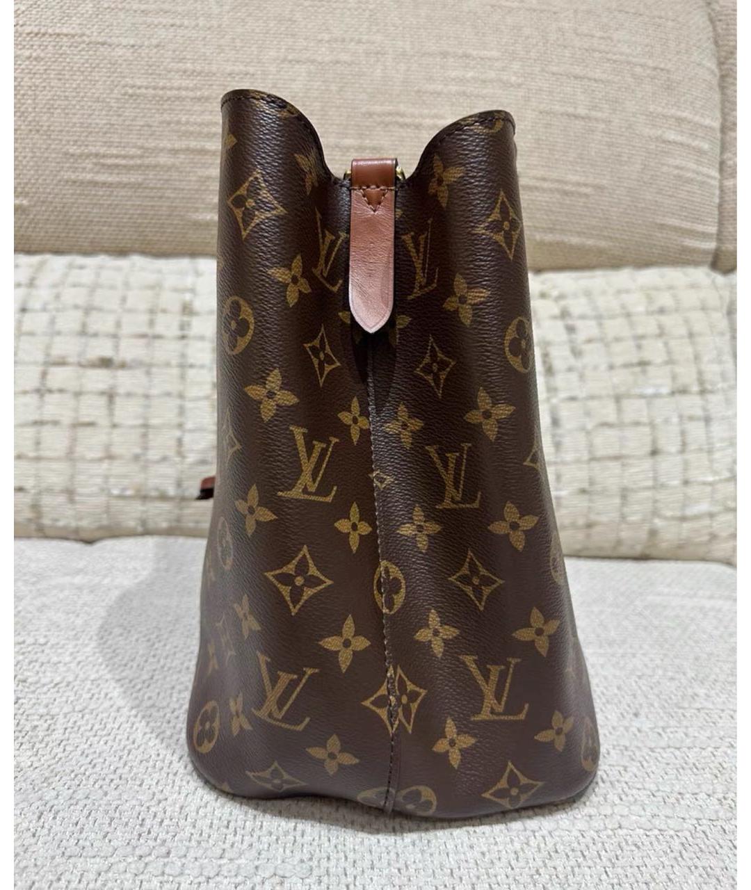 LOUIS VUITTON Коричневая сумка через плечо из канвы, фото 4
