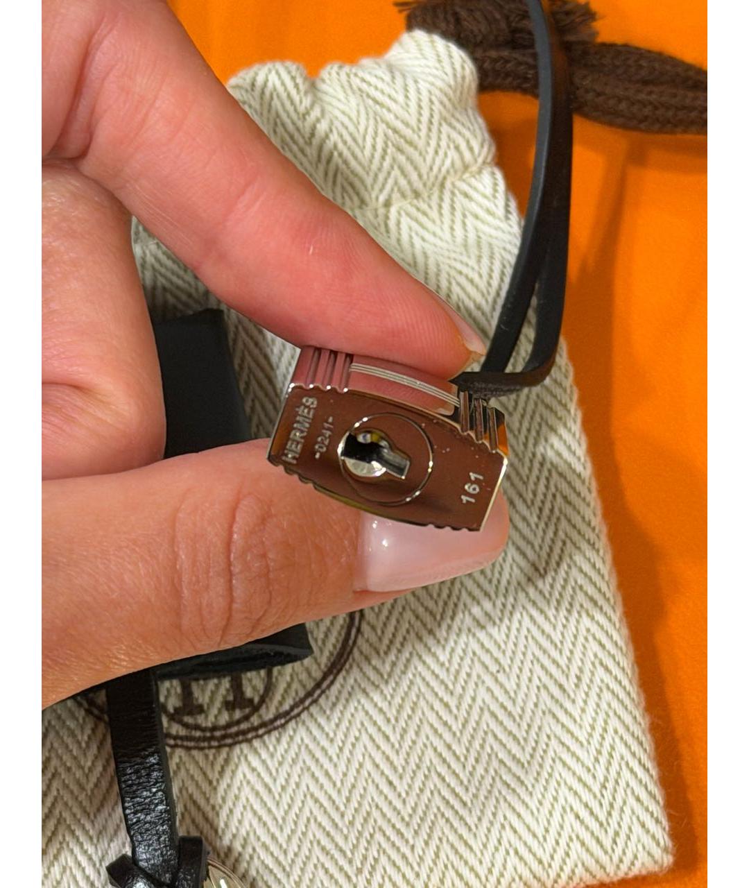 HERMES Серый рюкзак из канвы, фото 7