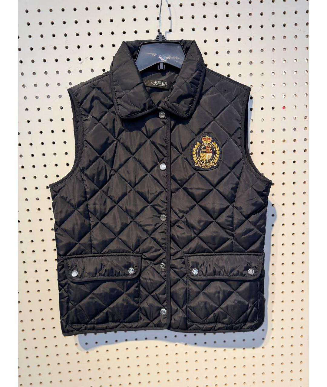 RALPH LAUREN Черный полиэстеровый жилет, фото 3