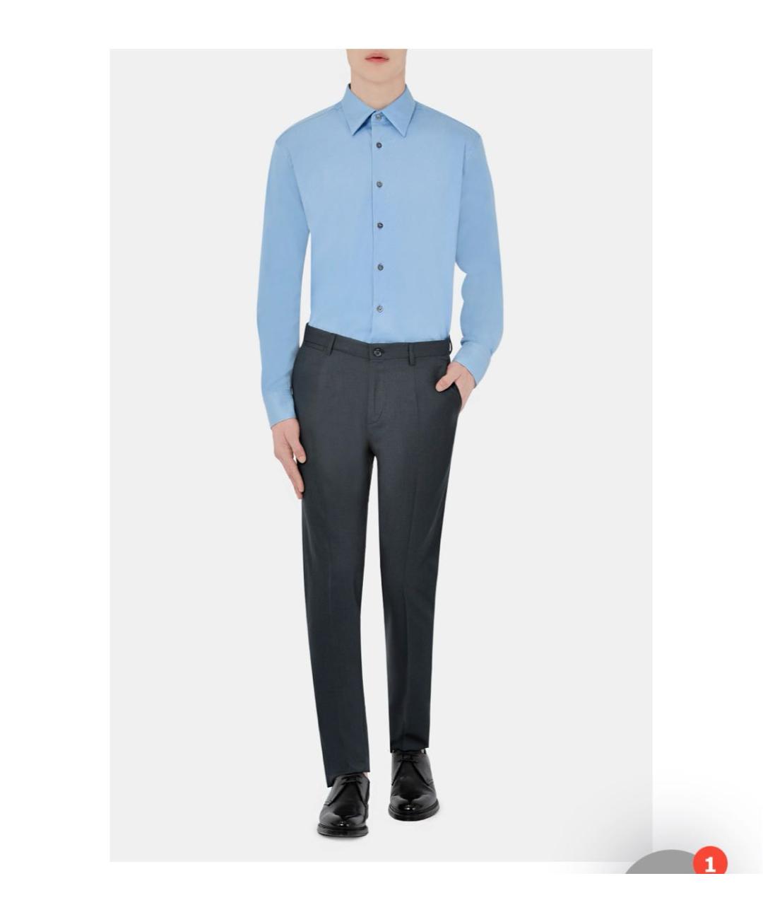 DOLCE&GABBANA Мульти шерстяные классические брюки, фото 7