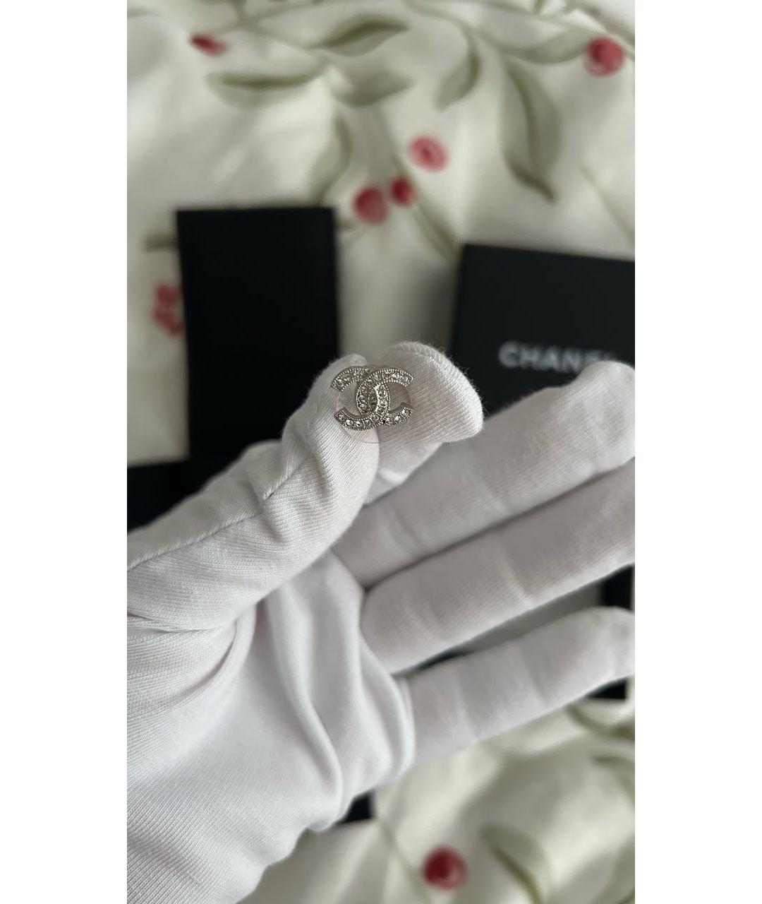 CHANEL Серебряные серьги из белого золота, фото 3