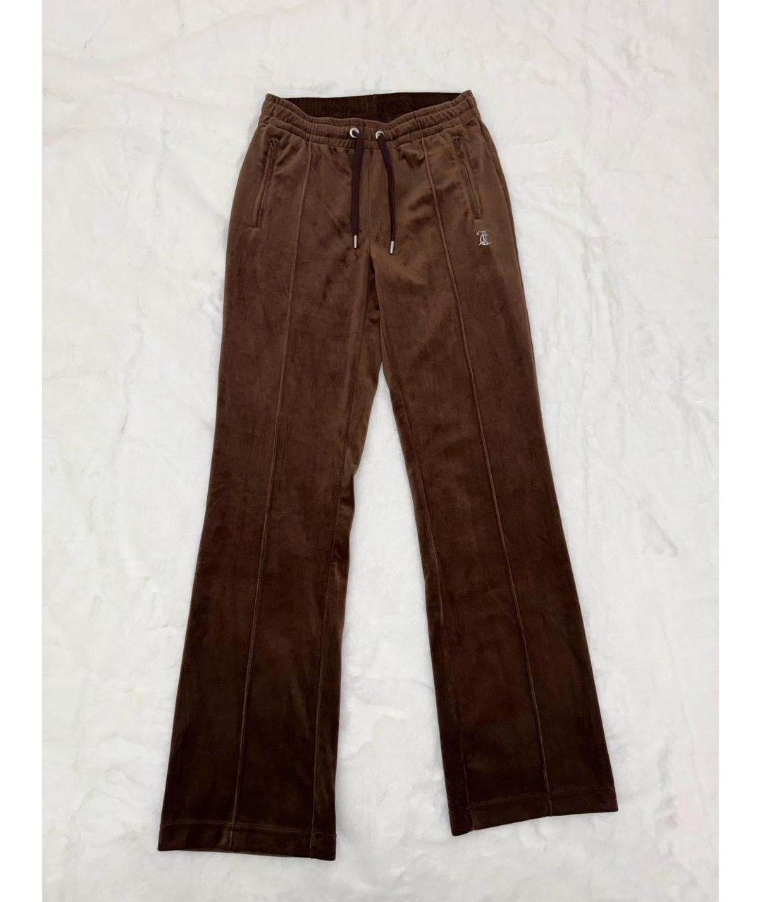 JUICY COUTURE Коричневый велюровый спортивные костюмы, фото 5