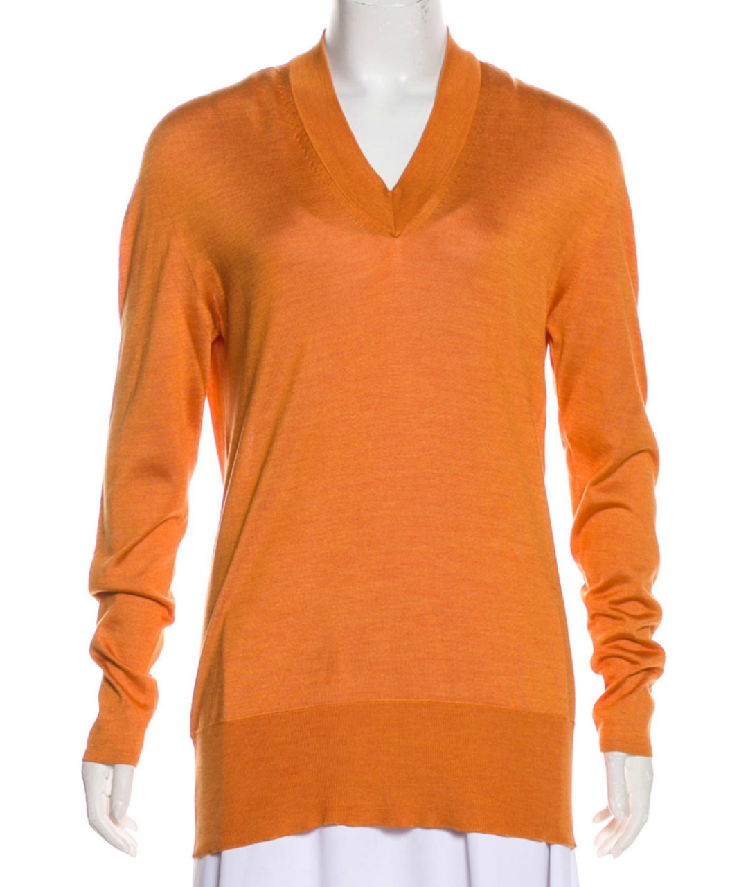 MAISON MARGIELA Оранжевый шелковый джемпер / свитер, фото 4