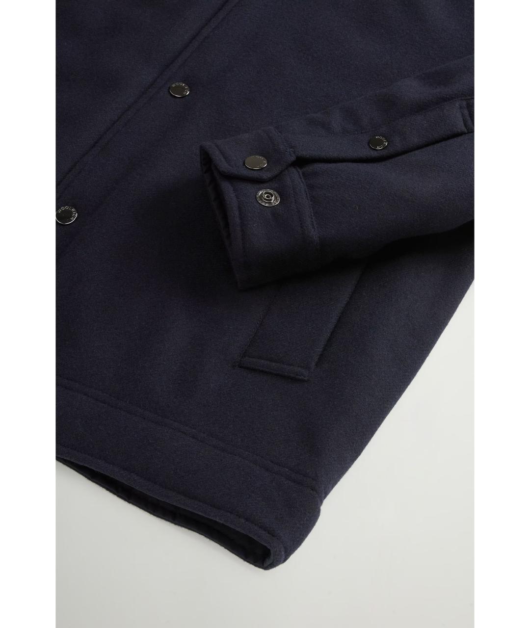 WOOLRICH Синяя шерстяная куртка, фото 4