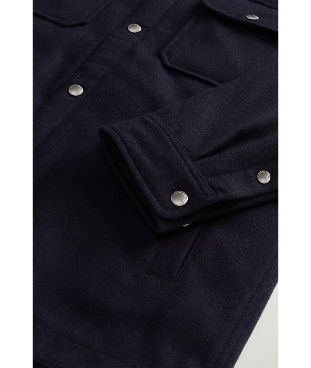 WOOLRICH Синяя шерстяная куртка, фото 6