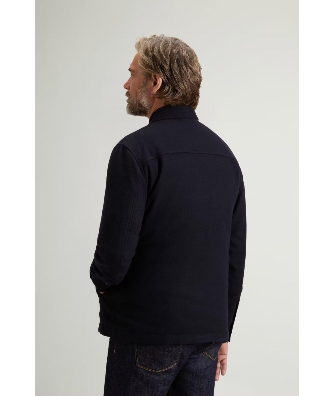 WOOLRICH Синяя шерстяная куртка, фото 4