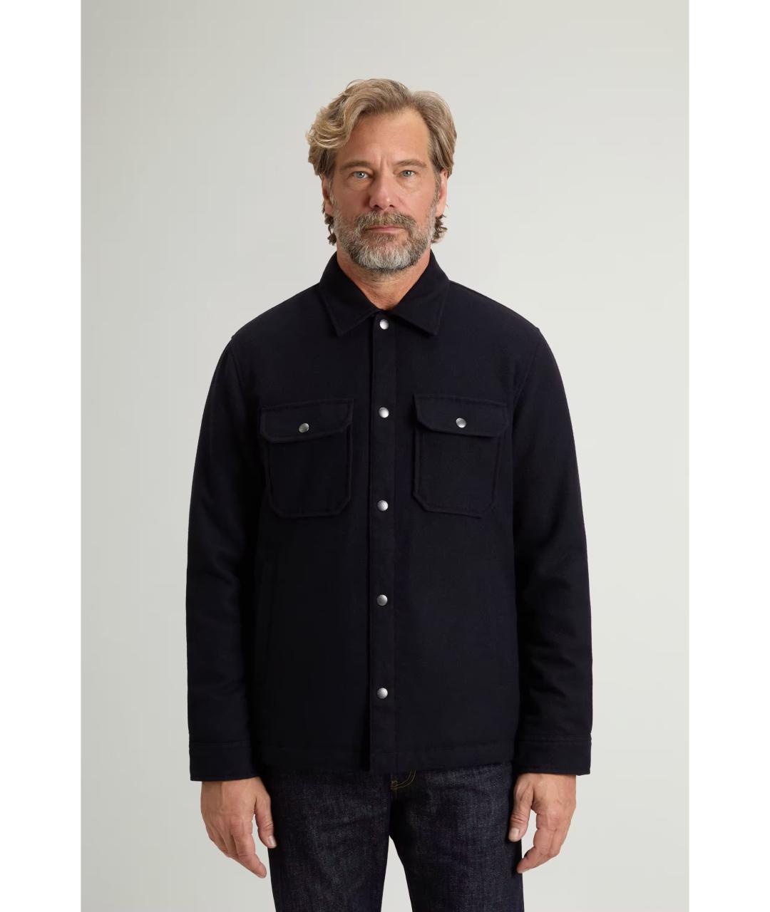 WOOLRICH Синяя шерстяная куртка, фото 2