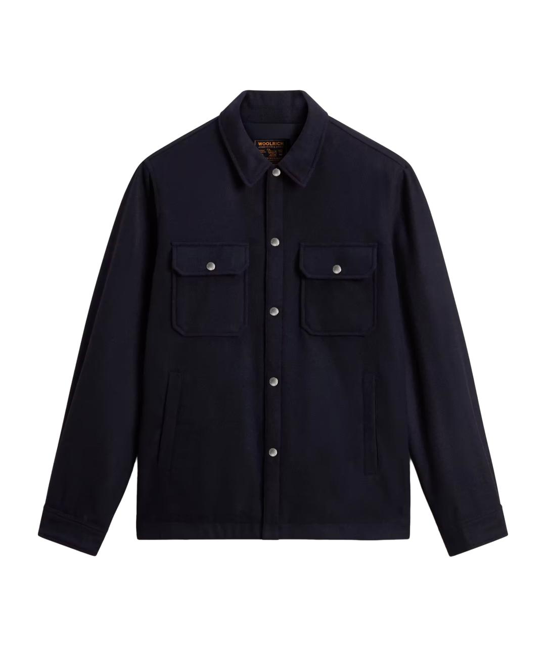 WOOLRICH Синяя шерстяная куртка, фото 1