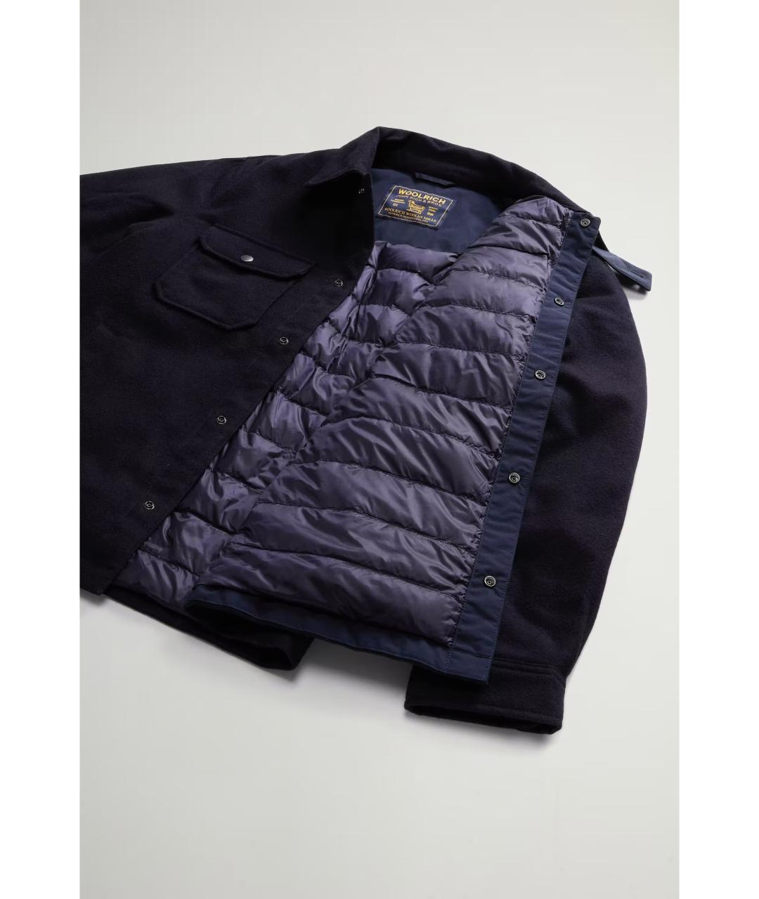 WOOLRICH Синяя шерстяная куртка, фото 7