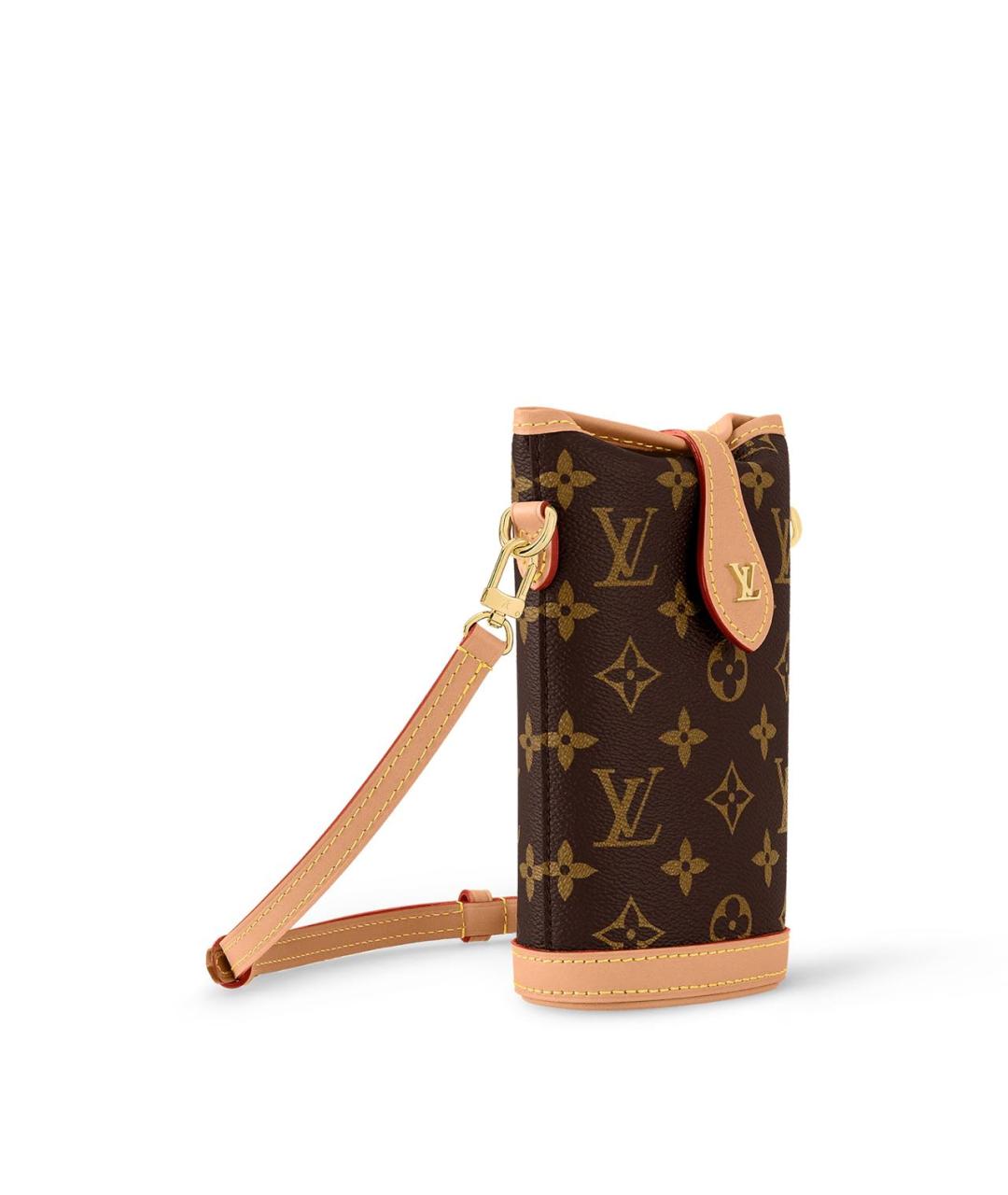 LOUIS VUITTON Коричневая сумка через плечо из канвы, фото 2