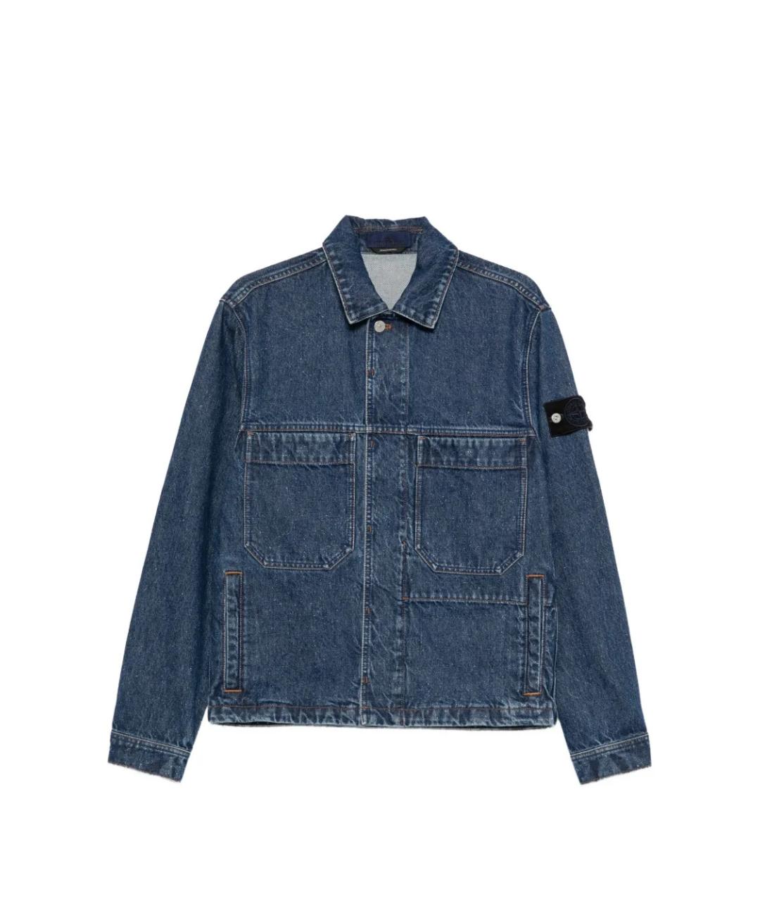 STONE ISLAND Синяя хлопковая куртка, фото 1