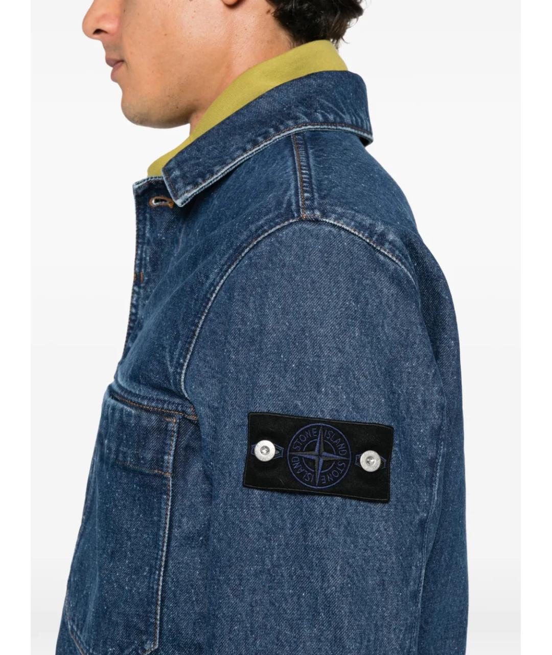 STONE ISLAND Синяя хлопковая куртка, фото 5