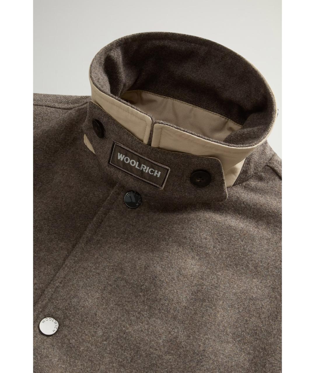 WOOLRICH Коричневая шерстяная куртка, фото 3