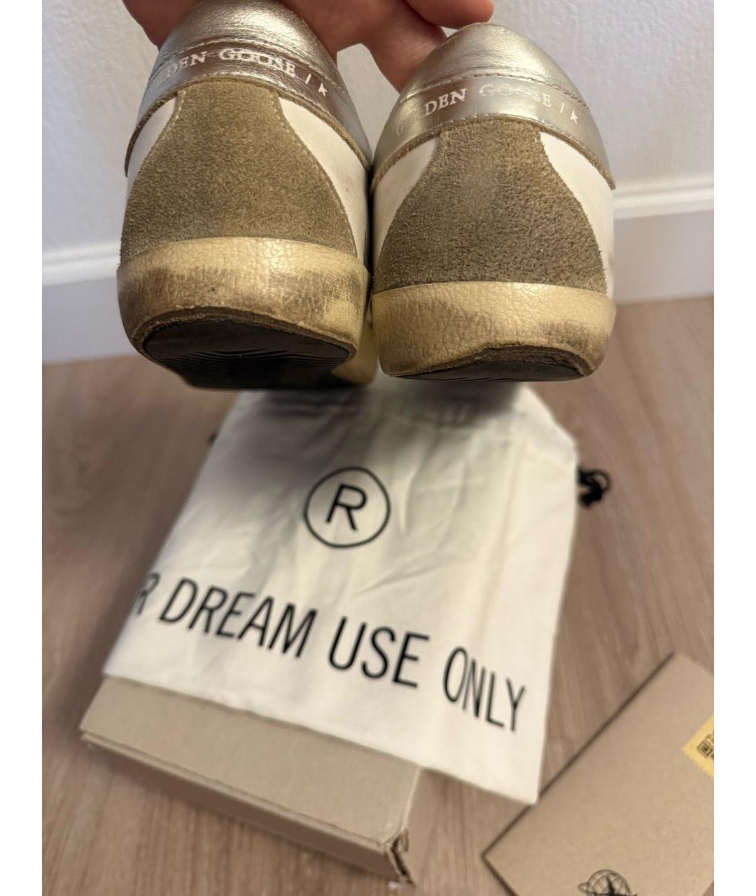GOLDEN GOOSE Белые кожаные кеды, фото 8