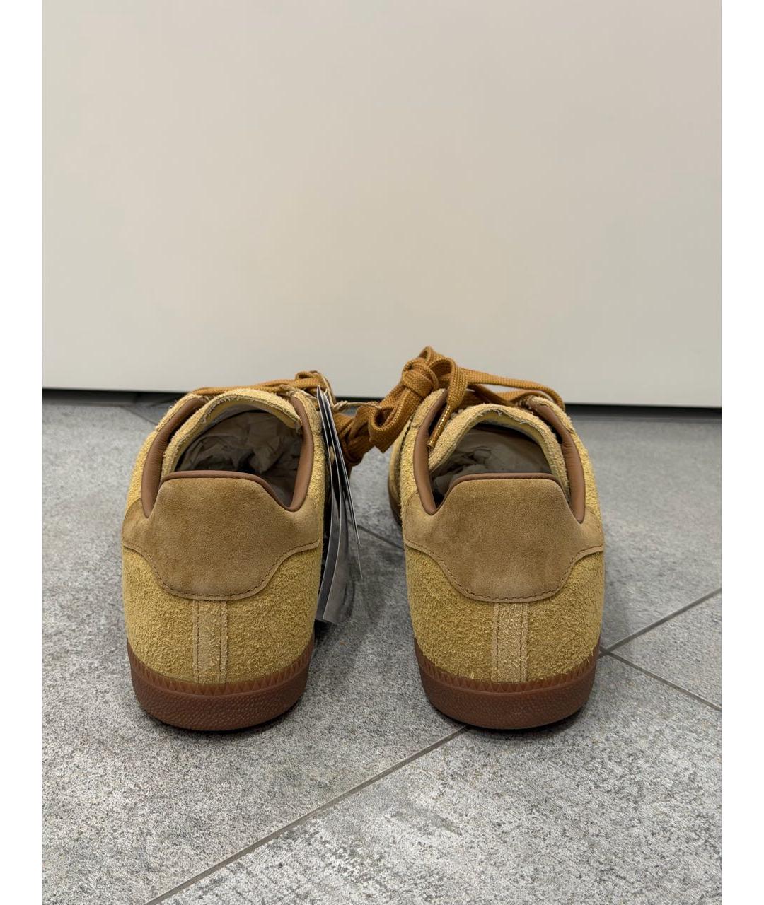 ADIDAS Бежевые замшевые низкие кроссовки / кеды, фото 4