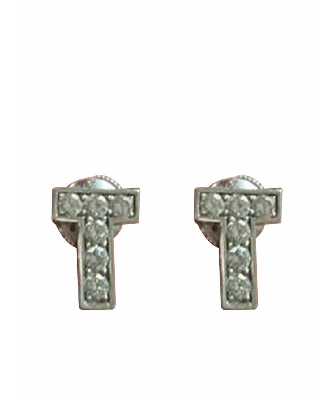 TIFFANY&CO Белые серьги из белого золота, фото 1