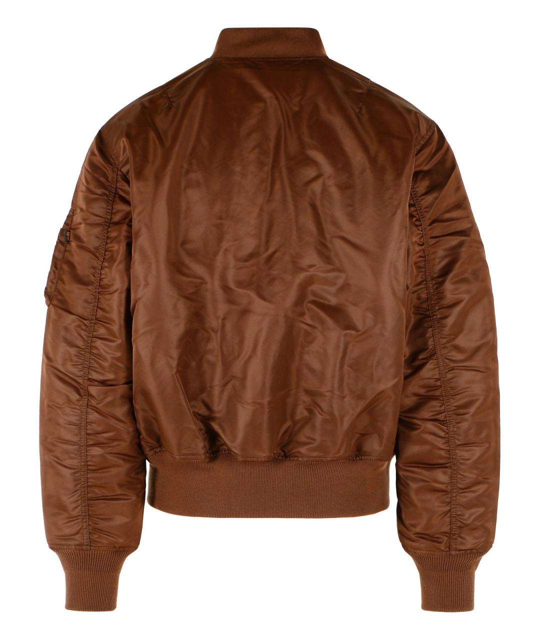 ALPHA INDUSTRIES Коричневая полиамидовая куртка, фото 3